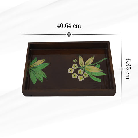 Floral Handcrafted Tray