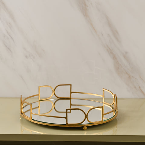 Gilded Reflection Tray