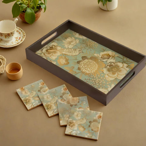 Aviary Tray & Coaster Set