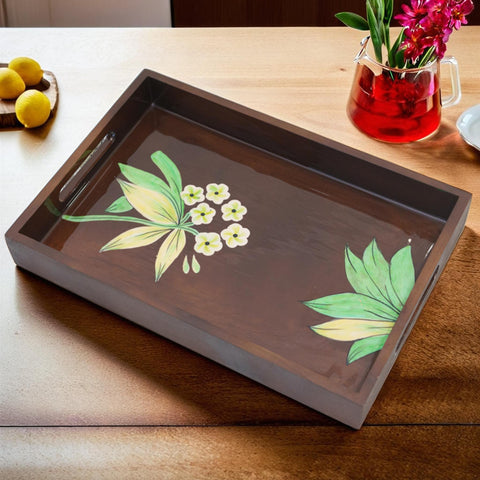 Floral Handcrafted Tray